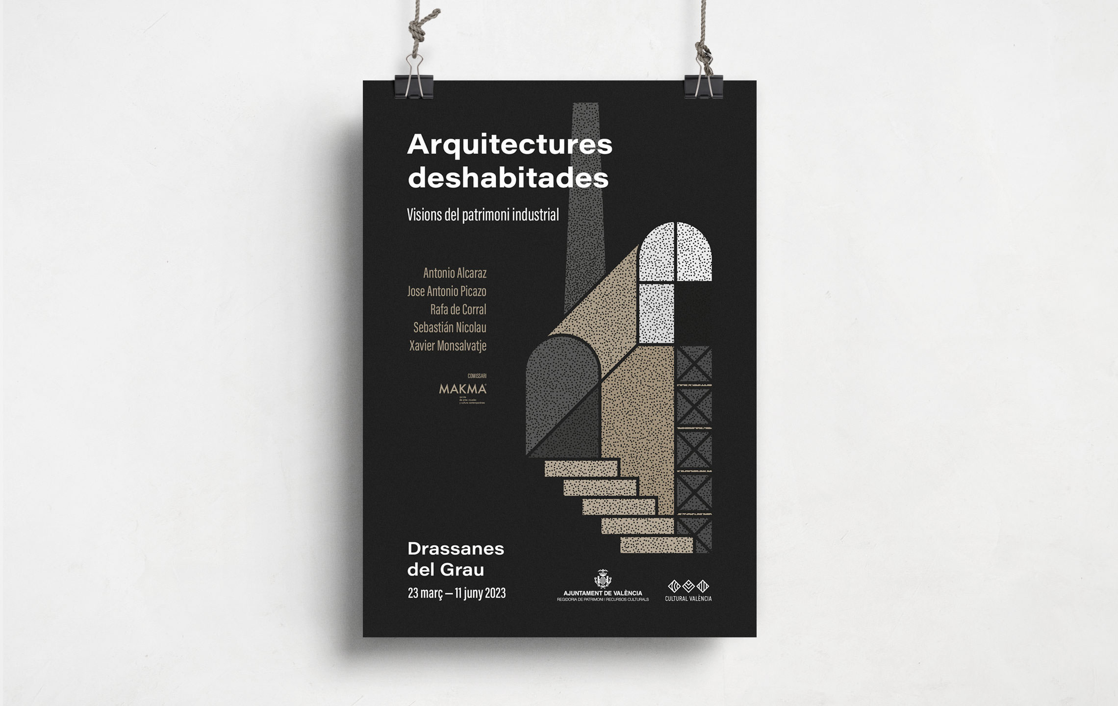 Cartel de la exposición ‘Arquitecturas deshabitadas, visiones del patrimonio industrial’